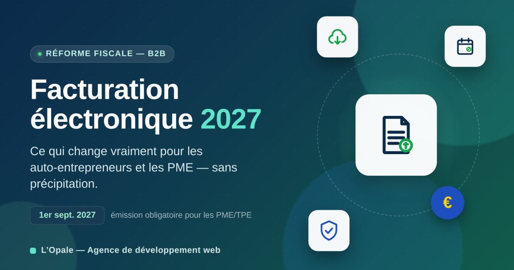 Calendrier facturation électronique 2027 auto-entrepreneur