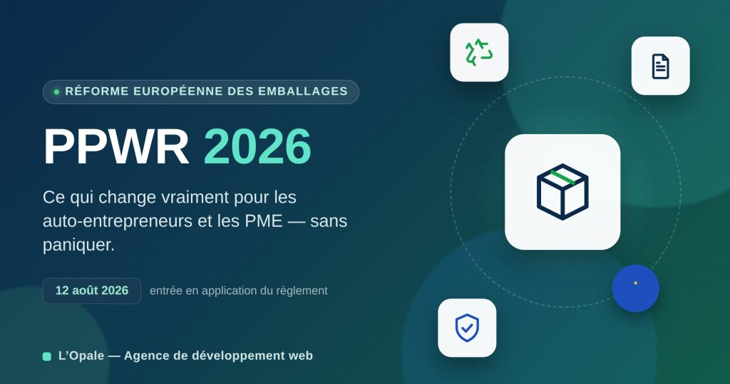 réforme PPWR 2026 auto-entrepreneur